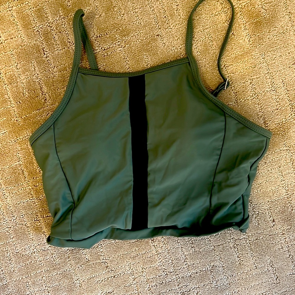 Green swim suit top